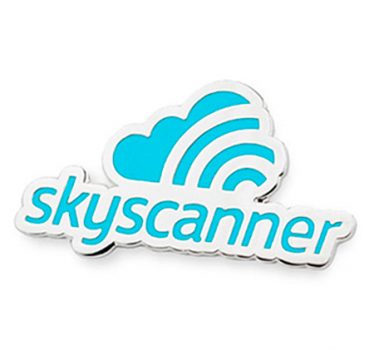 Skyscanner logo custom enamel badge